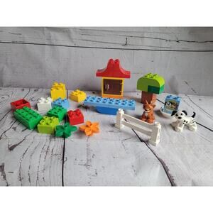 Lego Duplo 4624 Dog Cat 31 pcs Blocks Complete Dog Park